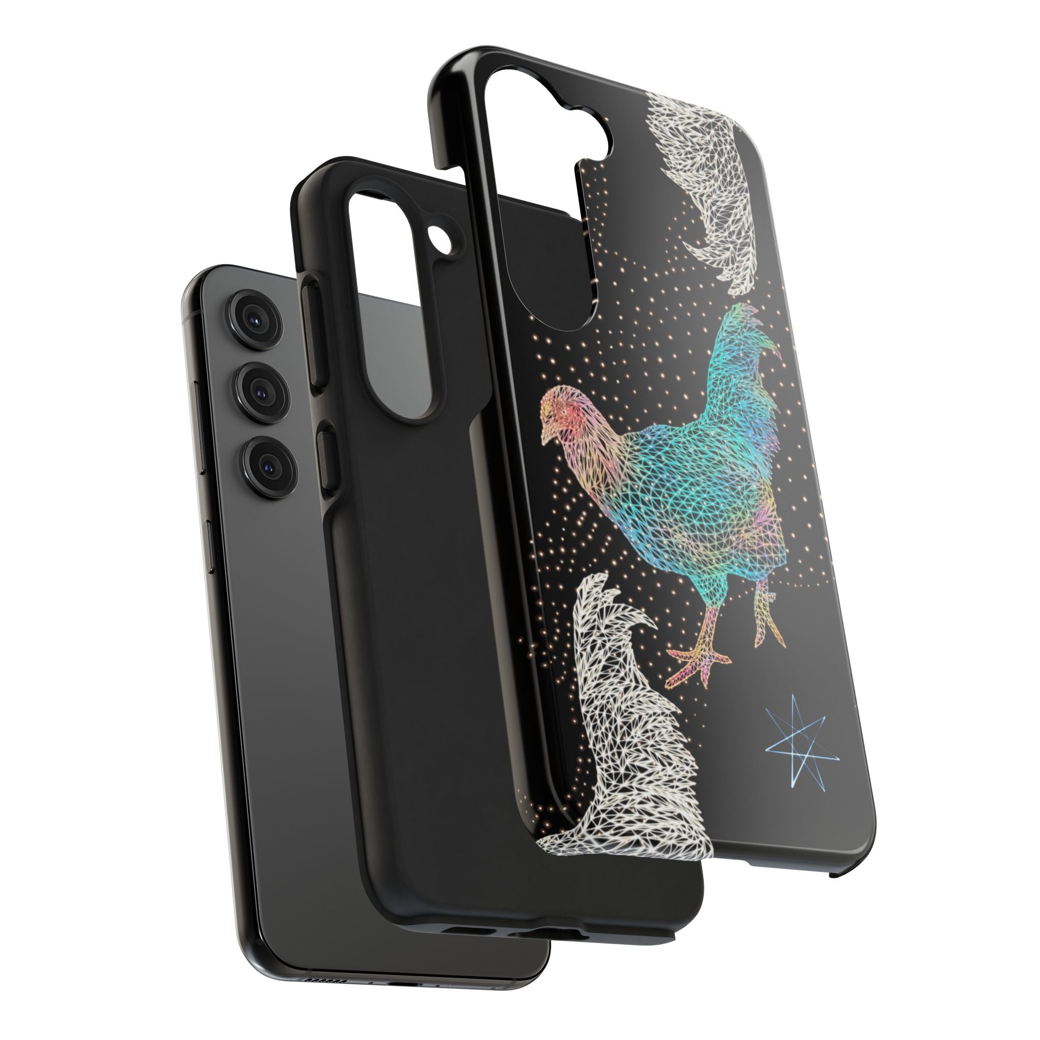 Phone Case - Fancy Rooster Neon Polygon Design, Tough Phone Cases for Adventurers, Unique Smartphone Protector, Gift for Tech Lovers, Stylish Cell Phone [...]
