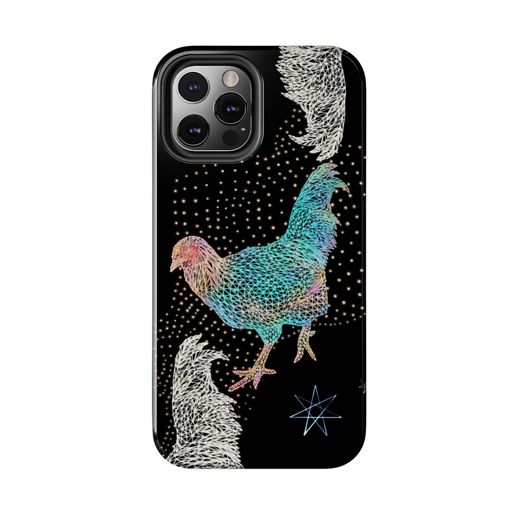 Phone Case - Fancy Rooster Neon Polygon Design, Tough Phone Cases for Adventurers, Unique Smartphone Protector, Gift for Tech Lovers, Stylish Cell Phone [...]