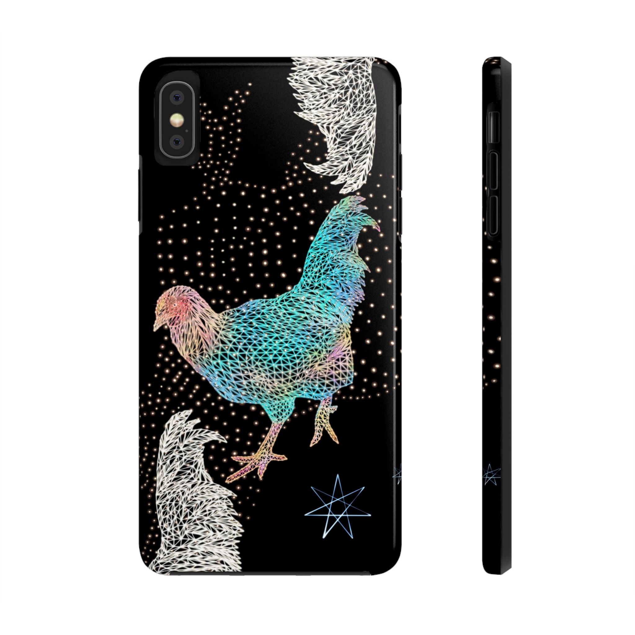 Phone Case - Fancy Rooster Neon Polygon Design, Tough Phone Cases for Adventurers, Unique Smartphone Protector, Gift for Tech Lovers, Stylish Cell Phone [...]