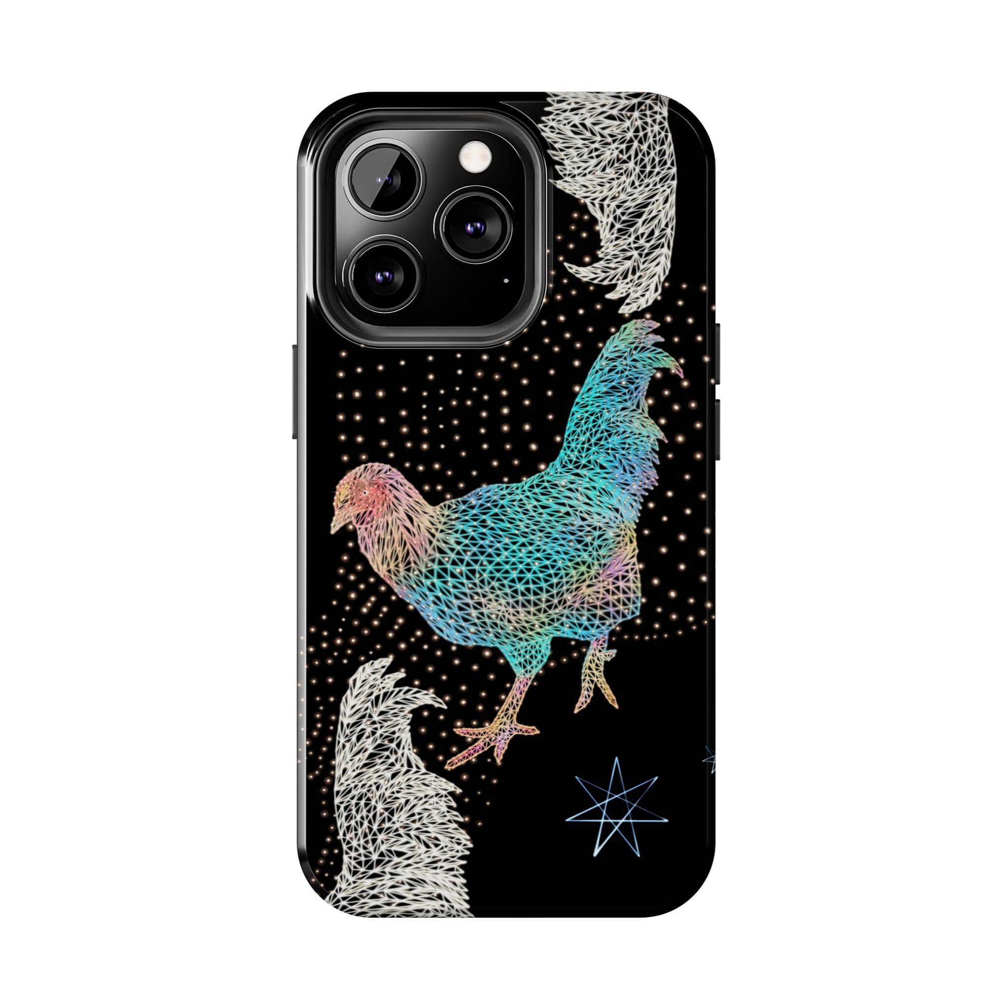 Phone Case - Fancy Rooster Neon Polygon Design, Tough Phone Cases for Adventurers, Unique Smartphone Protector, Gift for Tech Lovers, Stylish Cell Phone [...]