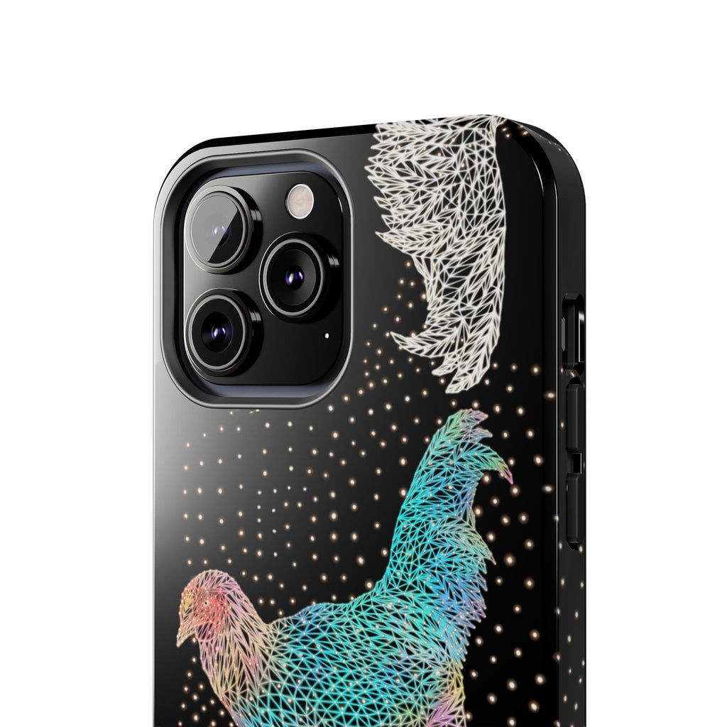 Phone Case - Fancy Rooster Neon Polygon Design, Tough Phone Cases for Adventurers, Unique Smartphone Protector, Gift for Tech Lovers, Stylish Cell Phone [...]