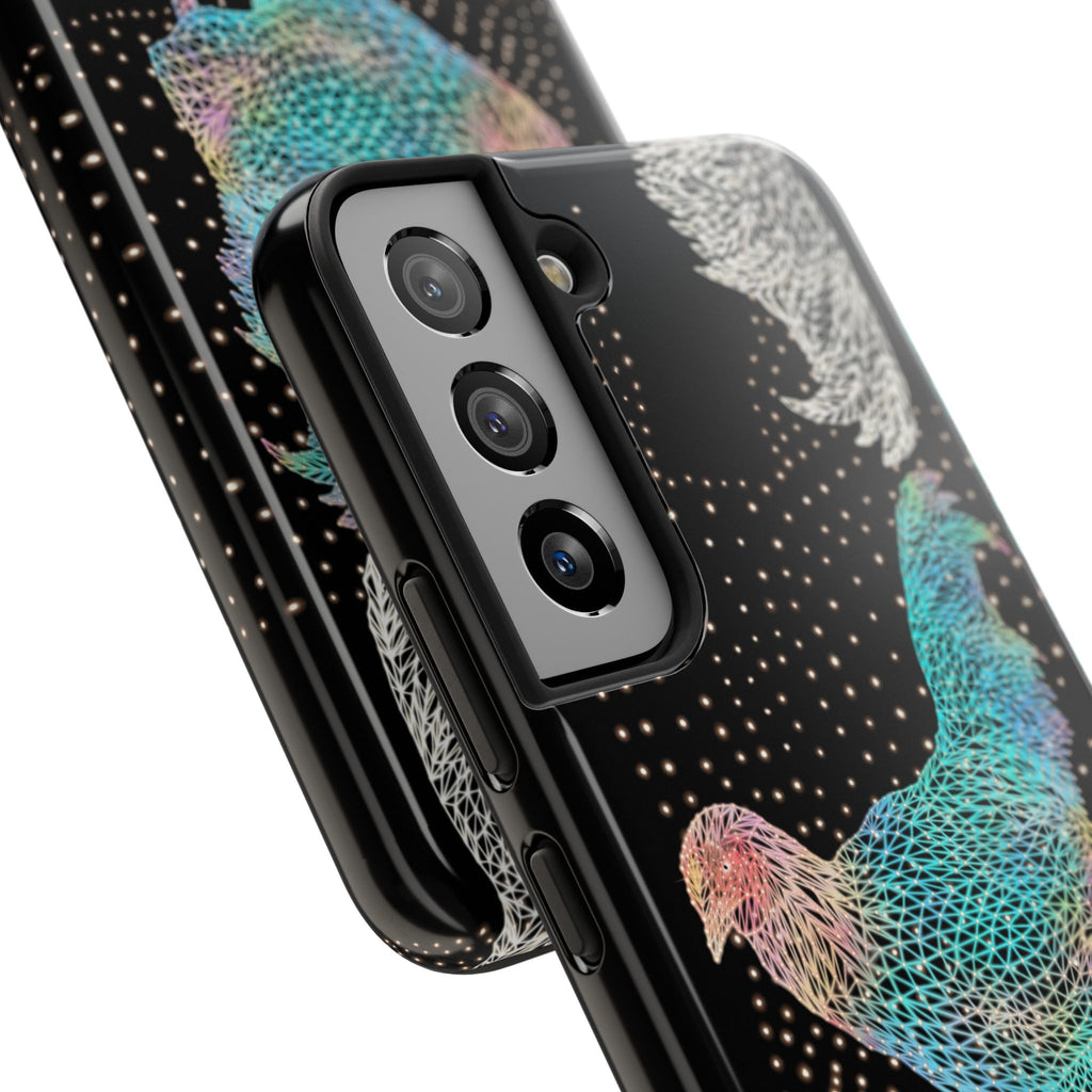 Phone Case - Fancy Rooster Neon Polygon Design, Tough Phone Cases for Adventurers, Unique Smartphone Protector, Gift for Tech Lovers, Stylish Cell Phone [...]