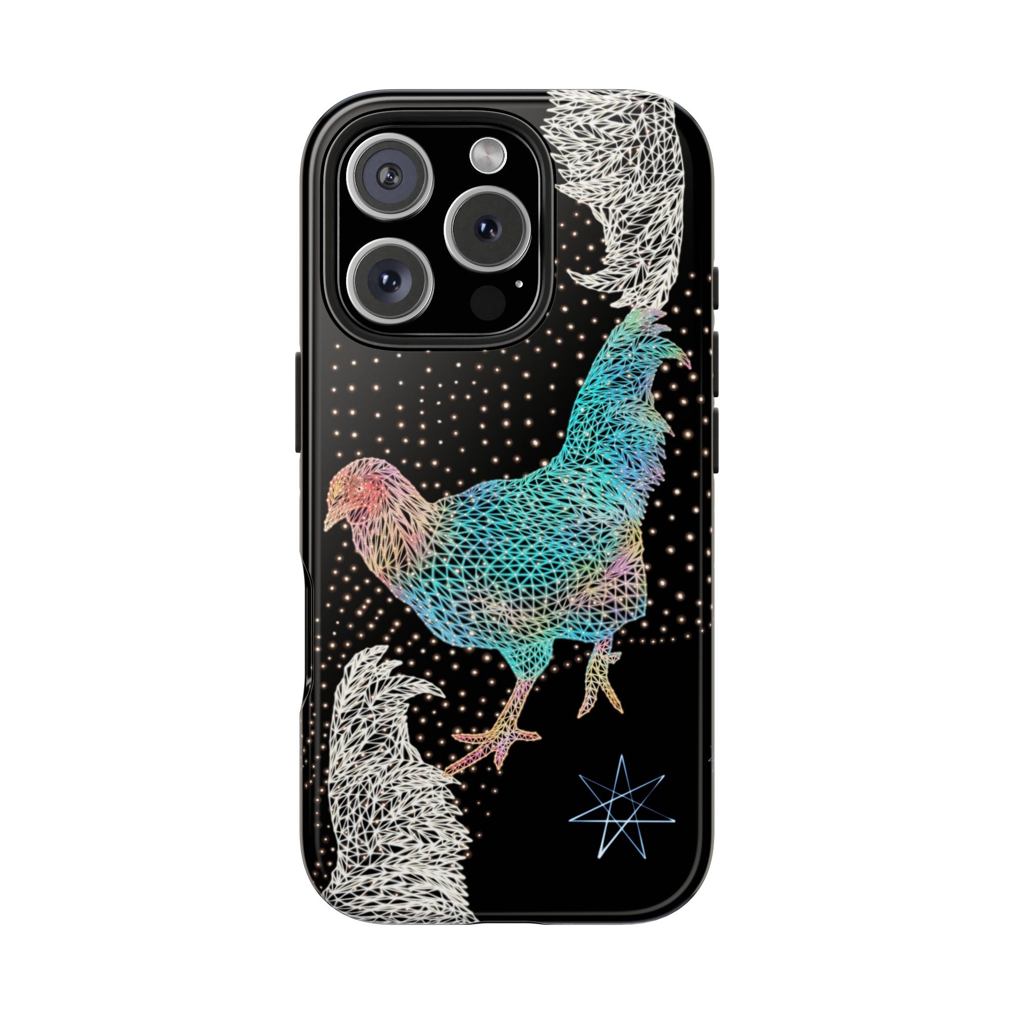 Phone Case - Fancy Rooster Neon Polygon Design, Tough Phone Cases for Adventurers, Unique Smartphone Protector, Gift for Tech Lovers, Stylish Cell Phone [...]