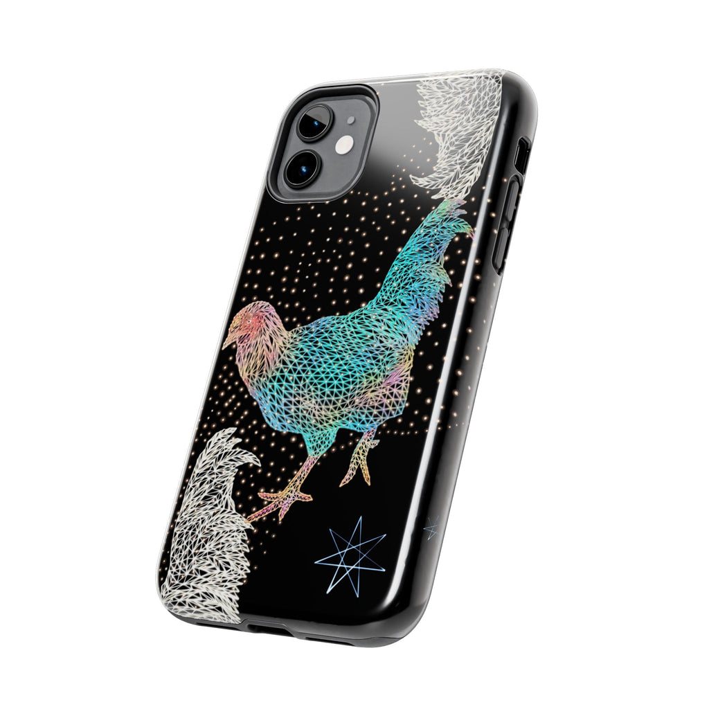 Phone Case - Fancy Rooster Neon Polygon Design, Tough Phone Cases for Adventurers, Unique Smartphone Protector, Gift for Tech Lovers, Stylish Cell Phone [...]
