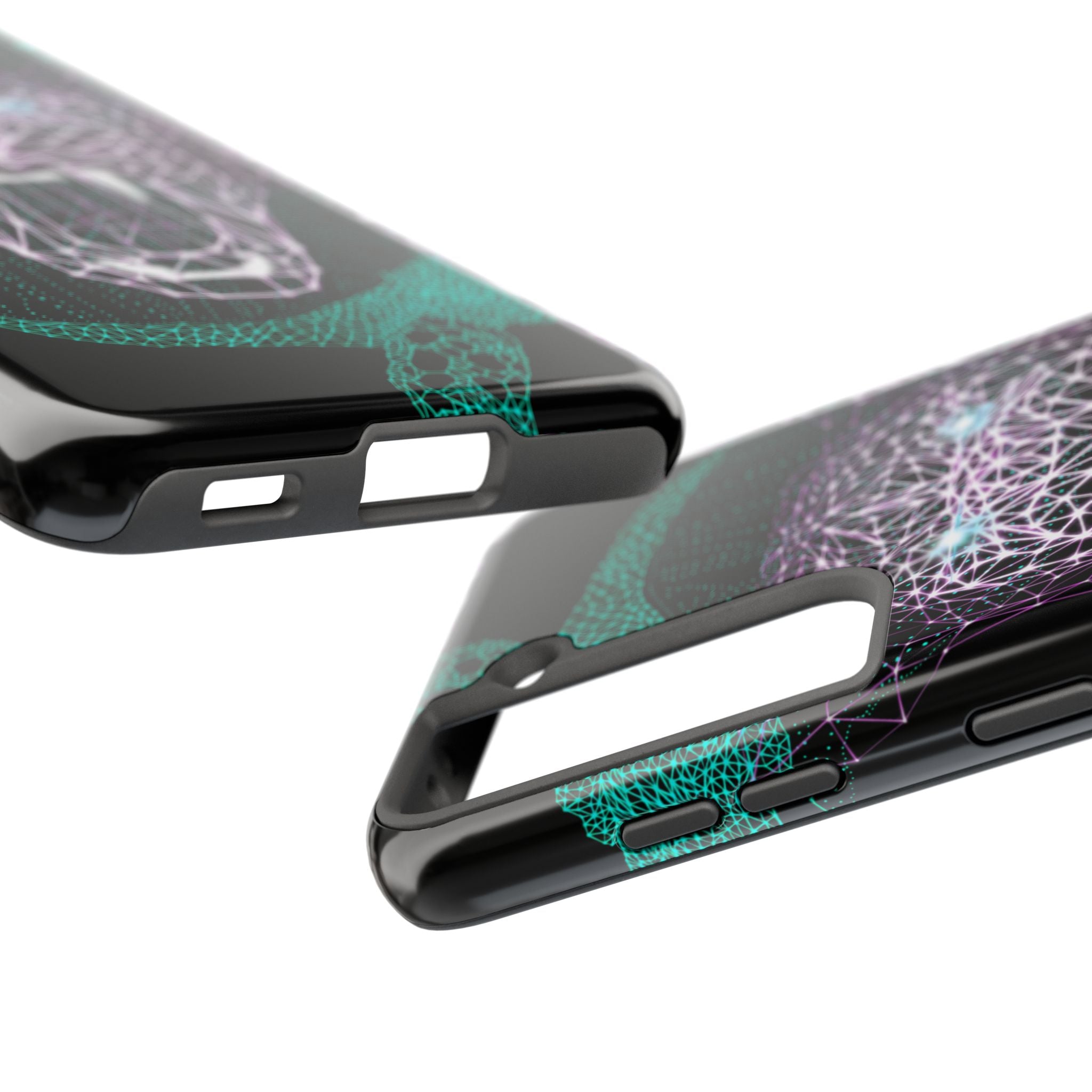 Phone Case - Fierce Panther Neon Polygon Design, Tough Phone Cases for Adventurers, Unique Smartphone Protector, Gift for Tech Lovers, Stylish Cell Phone [...]