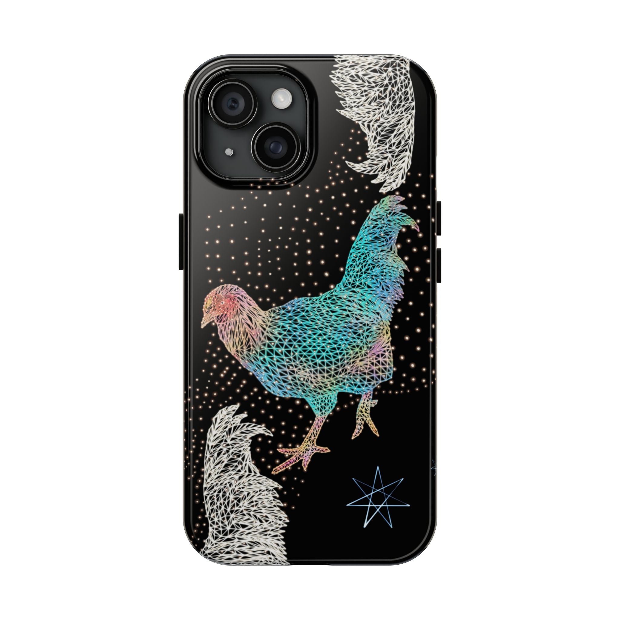 Phone Case - Fancy Rooster Neon Polygon Design, Tough Phone Cases for Adventurers, Unique Smartphone Protector, Gift for Tech Lovers, Stylish Cell Phone [...]