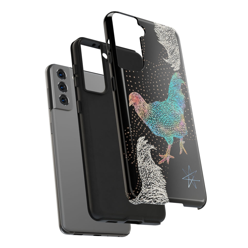Phone Case - Fancy Rooster Neon Polygon Design, Tough Phone Cases for Adventurers, Unique Smartphone Protector, Gift for Tech Lovers, Stylish Cell Phone [...]