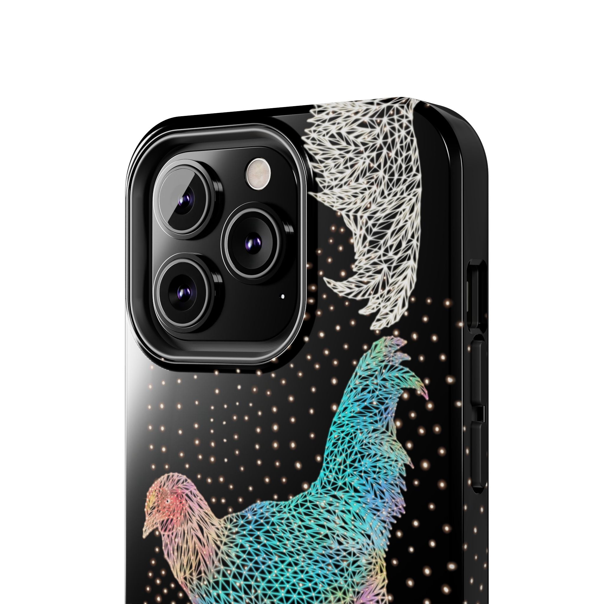 Phone Case - Fancy Rooster Neon Polygon Design, Tough Phone Cases for Adventurers, Unique Smartphone Protector, Gift for Tech Lovers, Stylish Cell Phone [...]