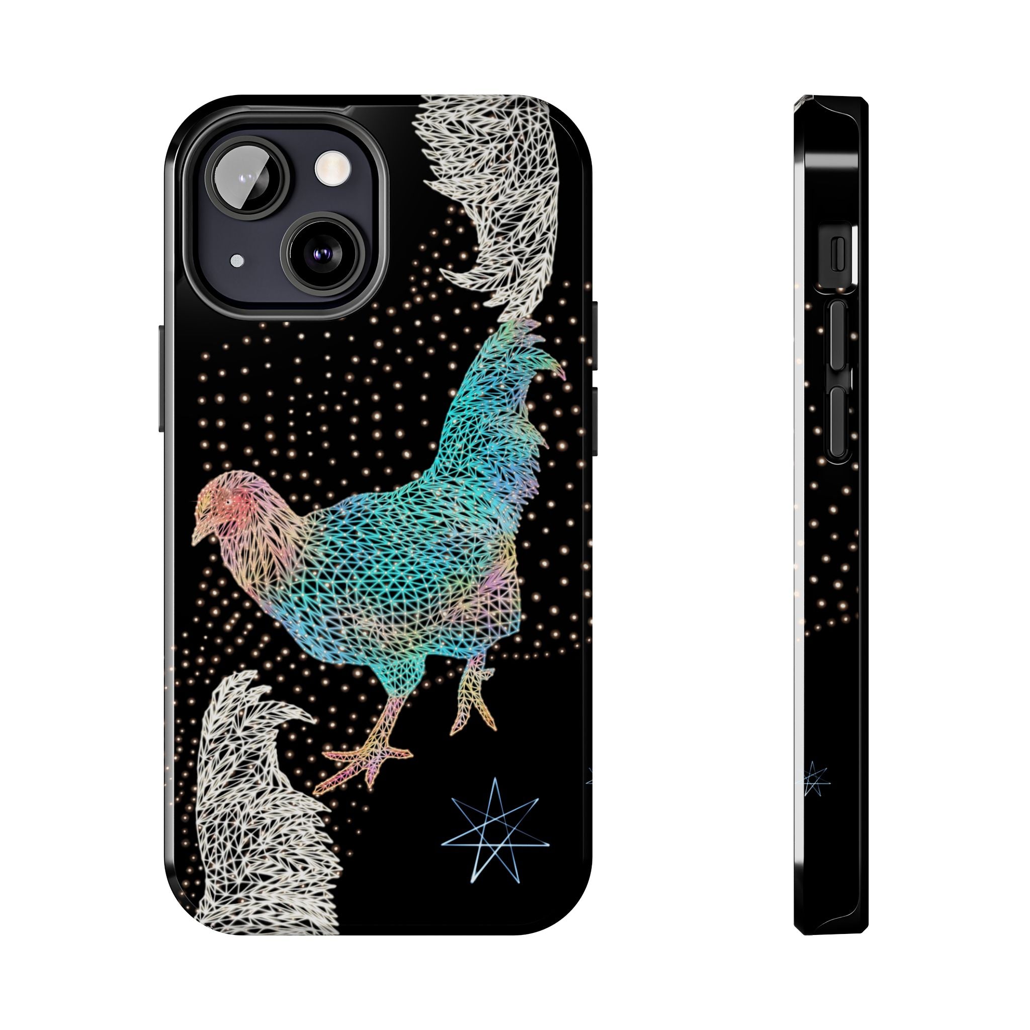 Phone Case - Fancy Rooster Neon Polygon Design, Tough Phone Cases for Adventurers, Unique Smartphone Protector, Gift for Tech Lovers, Stylish Cell Phone [...]