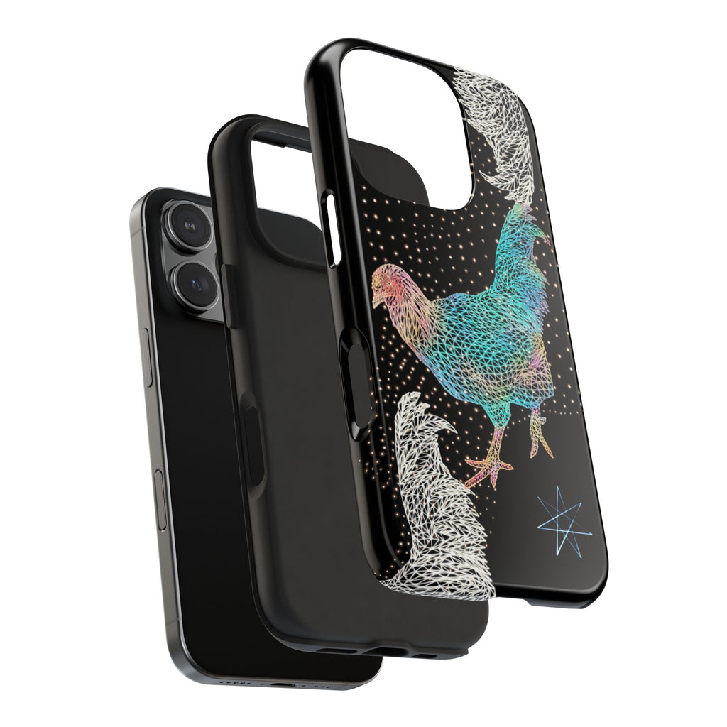 Phone Case - Fancy Rooster Neon Polygon Design, Tough Phone Cases for Adventurers, Unique Smartphone Protector, Gift for Tech Lovers, Stylish Cell Phone [...]
