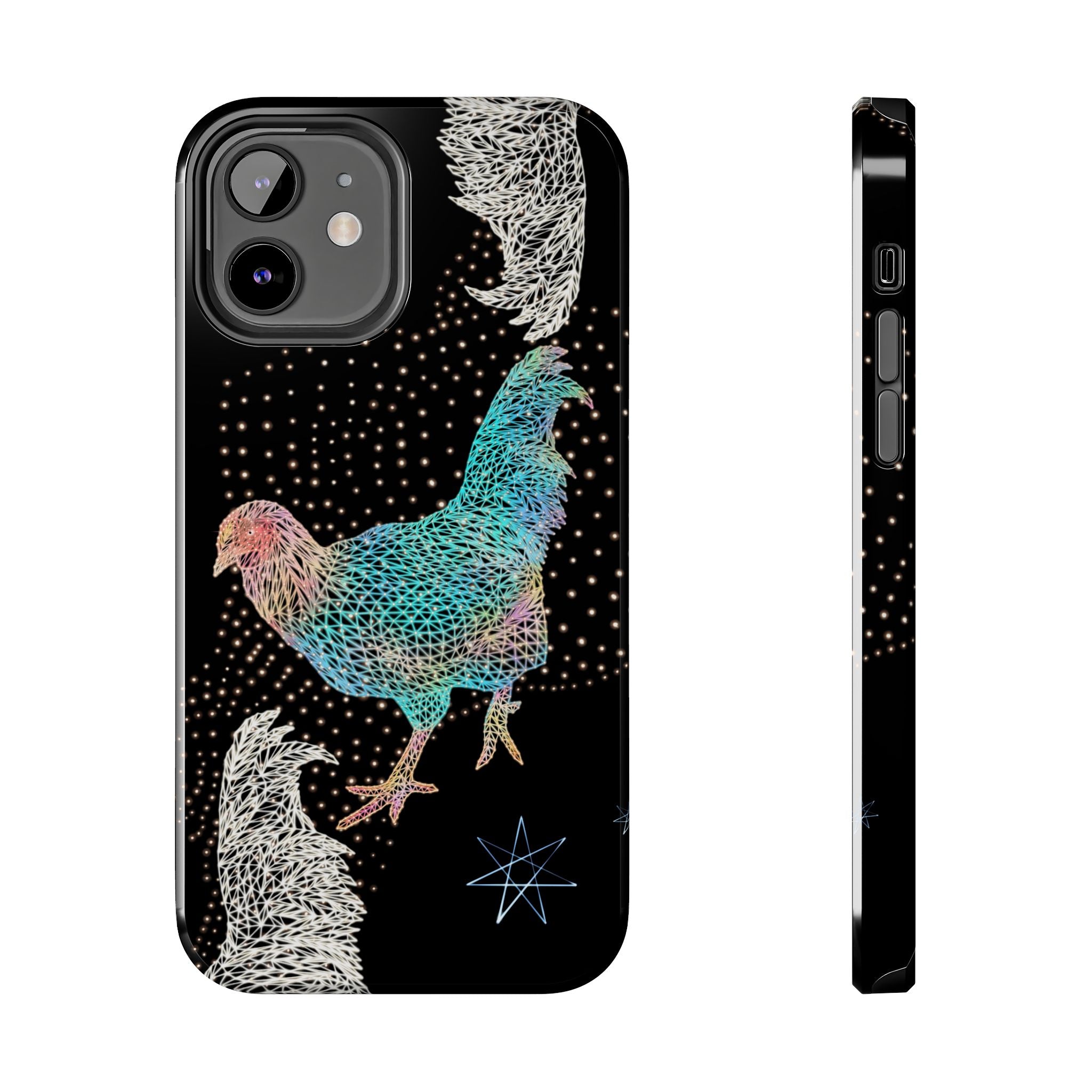 Phone Case - Fancy Rooster Neon Polygon Design, Tough Phone Cases for Adventurers, Unique Smartphone Protector, Gift for Tech Lovers, Stylish Cell Phone [...]