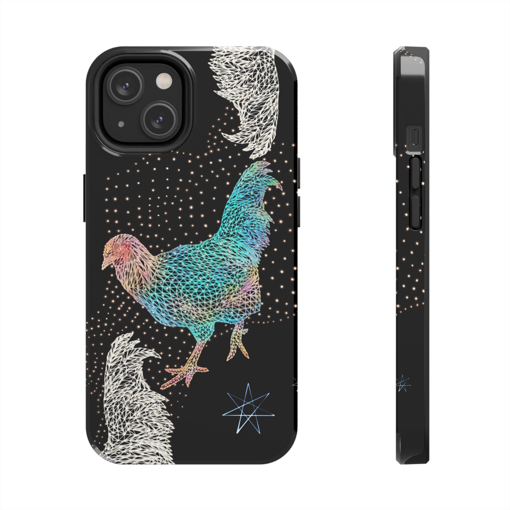 Phone Case - Fancy Rooster Neon Polygon Design, Tough Phone Cases for Adventurers, Unique Smartphone Protector, Gift for Tech Lovers, Stylish Cell Phone [...]