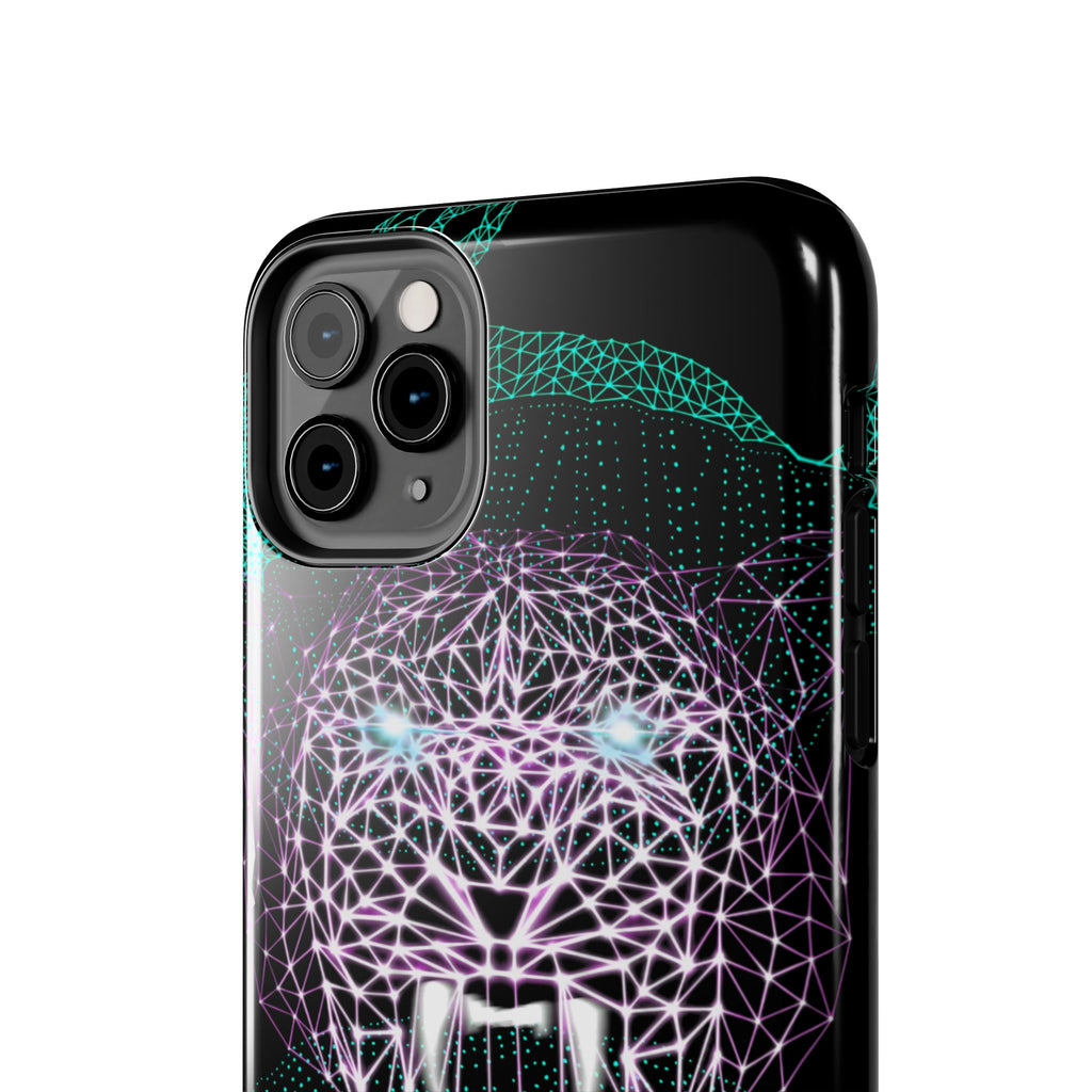 Phone Case - Fierce Panther Neon Polygon Design, Tough Phone Cases for Adventurers, Unique Smartphone Protector, Gift for Tech Lovers, Stylish Cell Phone [...]