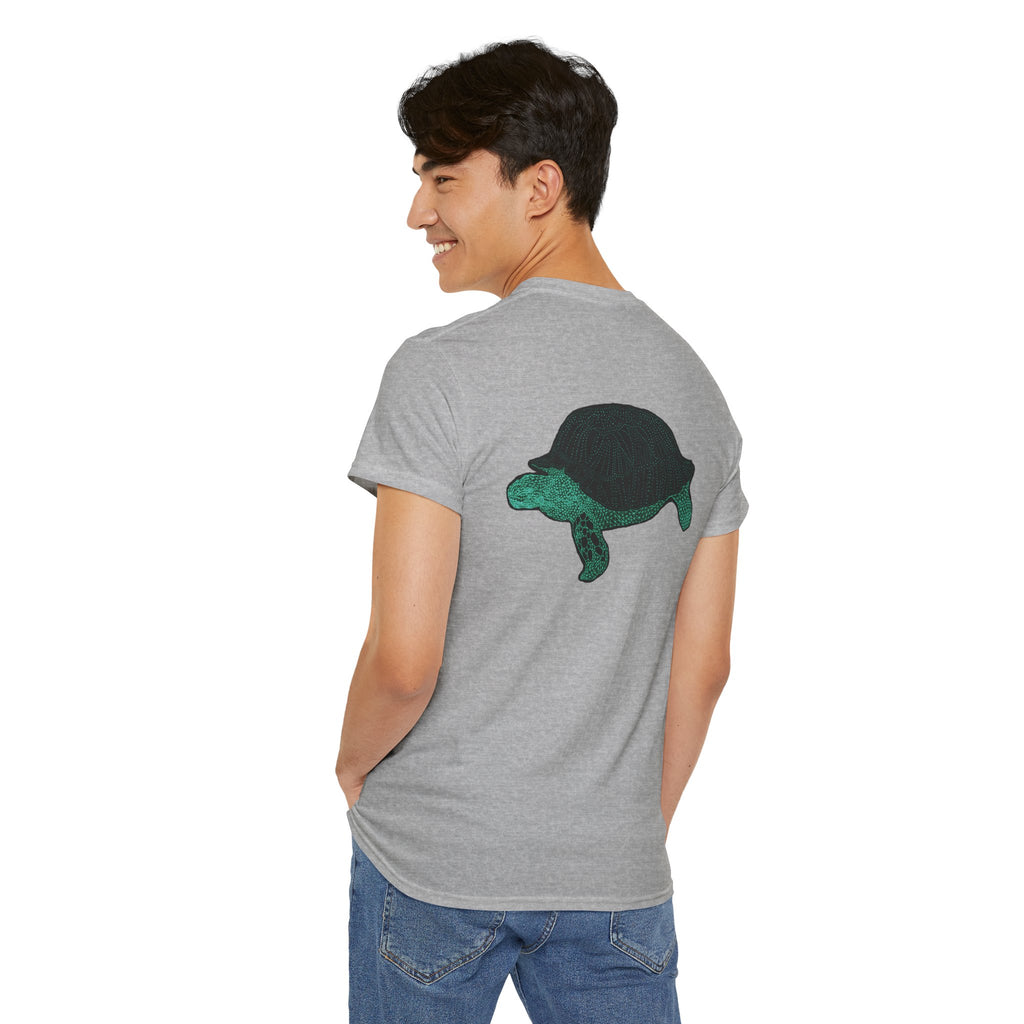 Unisex T-Shirt - Laser Tortoise Neon Polygon Design - Casual Wear, Gift for Reptile Lovers, Animal Lovers Apparel, Unique Streetwear