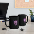 Black Mug (11oz, 15oz) - Laser Panther Neon Polygon Design