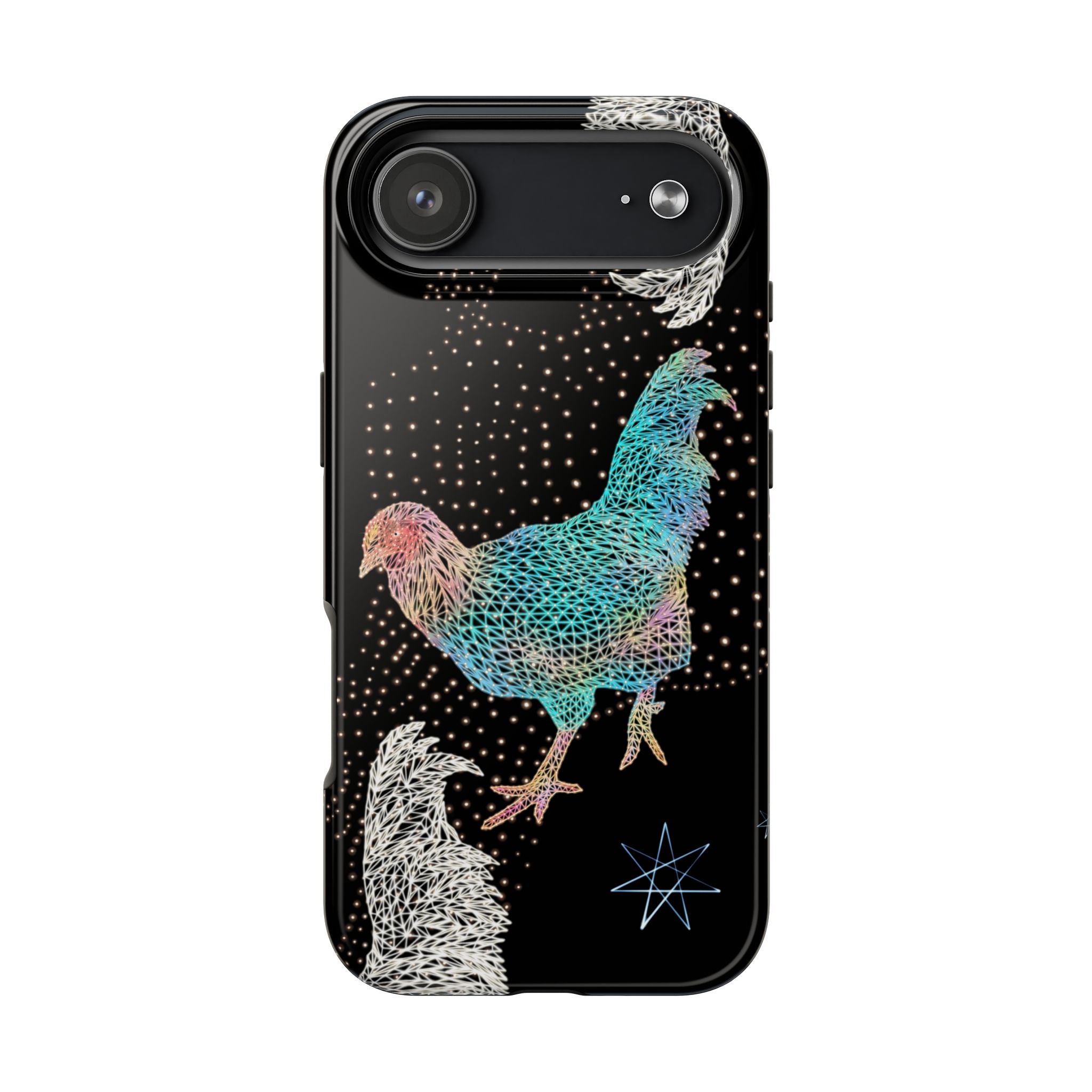 Phone Case - Fancy Rooster Neon Polygon Design, Tough Phone Cases for Adventurers, Unique Smartphone Protector, Gift for Tech Lovers, Stylish Cell Phone [...]