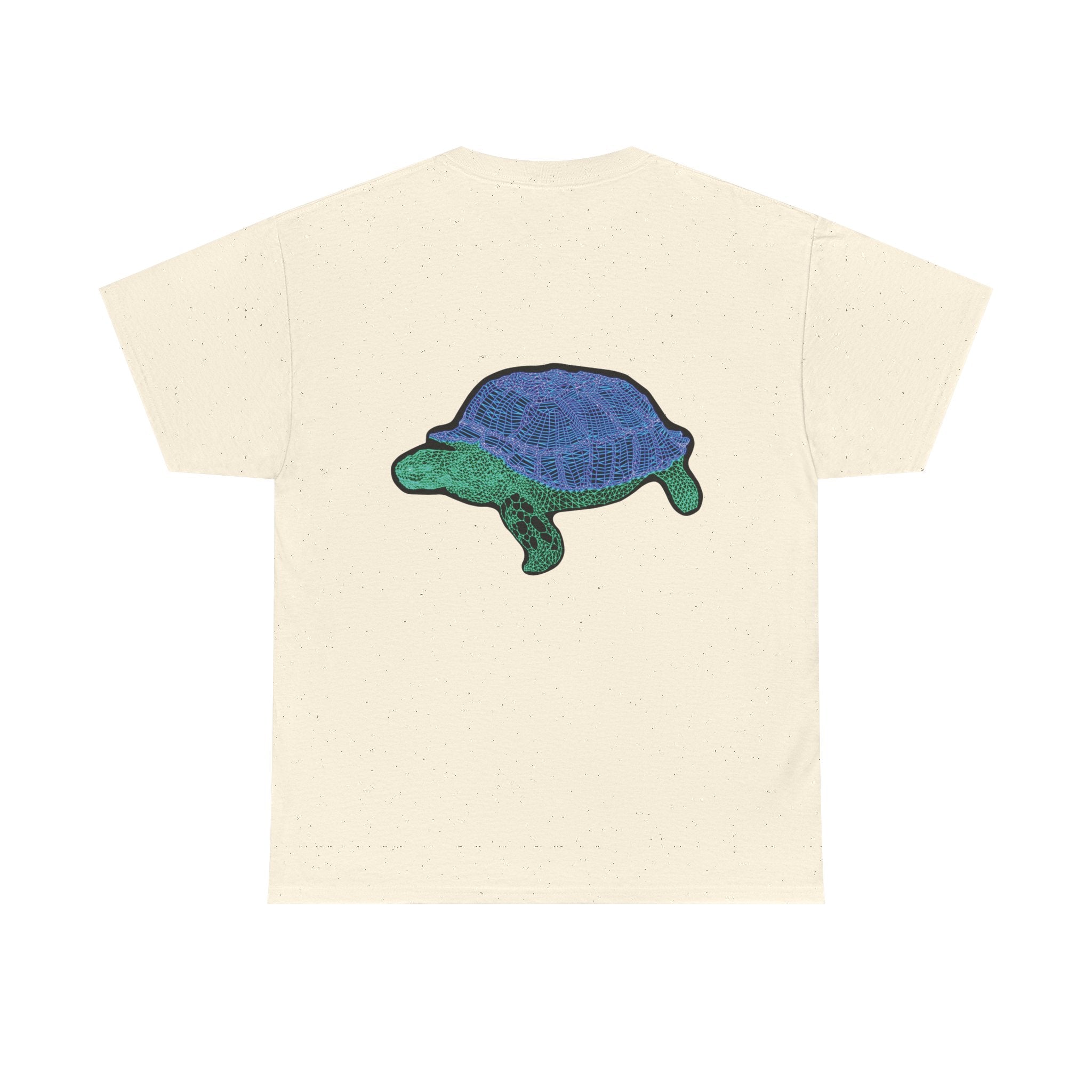 Unisex T-Shirt - Laser Tortoise In A Half Shell Neon Polygon Design - Casual Wear, Gift for Reptile Lovers, Animal Lovers Apparel, Unique Streetwear