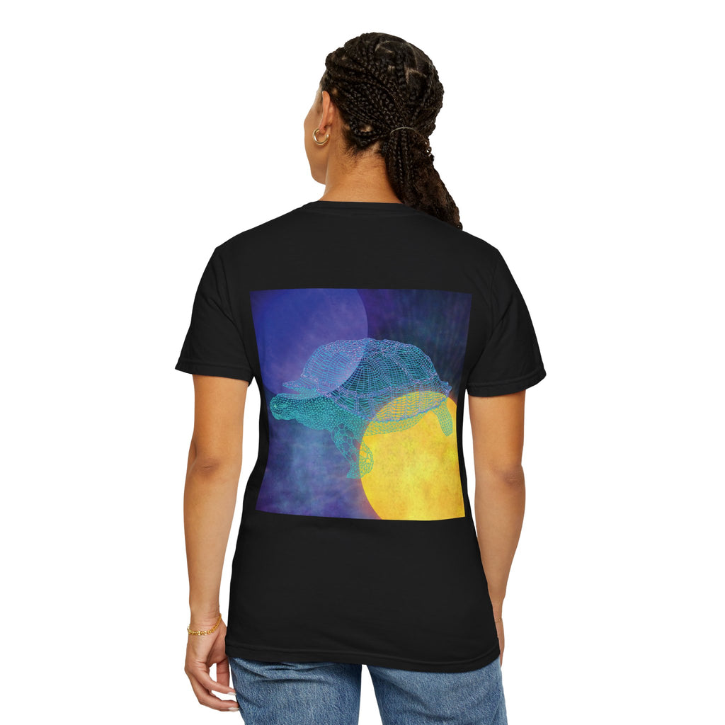 Unisex T-Shirt - My Other Ride Neon Polygon Design, Graphic Tee, Casual Wear, Gift for Space Tortoise Lovers, Animal Lovers Apparel, Unique Streetwear