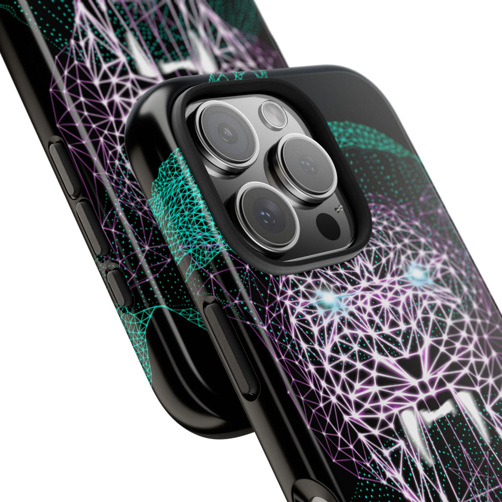 Phone Case - Fierce Panther Neon Polygon Design, Tough Phone Cases for Adventurers, Unique Smartphone Protector, Gift for Tech Lovers, Stylish Cell Phone [...]