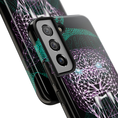 Phone Case - Fierce Panther Neon Polygon Design, Tough Phone Cases for Adventurers, Unique Smartphone Protector, Gift for Tech Lovers, Stylish Cell Phone [...]