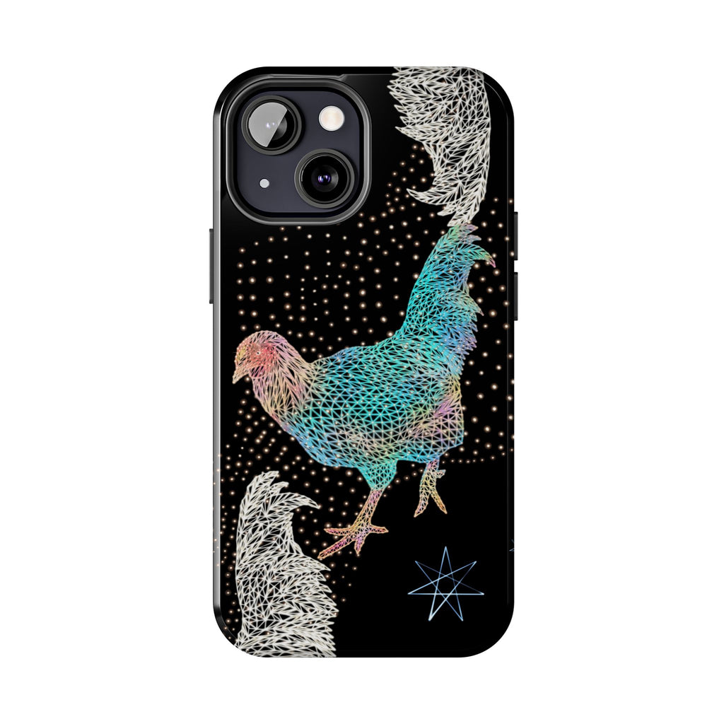 Phone Case - Fancy Rooster Neon Polygon Design, Tough Phone Cases for Adventurers, Unique Smartphone Protector, Gift for Tech Lovers, Stylish Cell Phone [...]