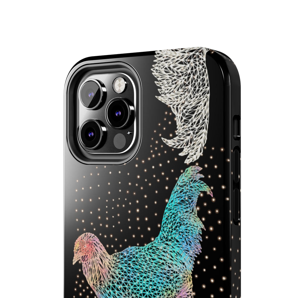 Phone Case - Fancy Rooster Neon Polygon Design, Tough Phone Cases for Adventurers, Unique Smartphone Protector, Gift for Tech Lovers, Stylish Cell Phone [...]