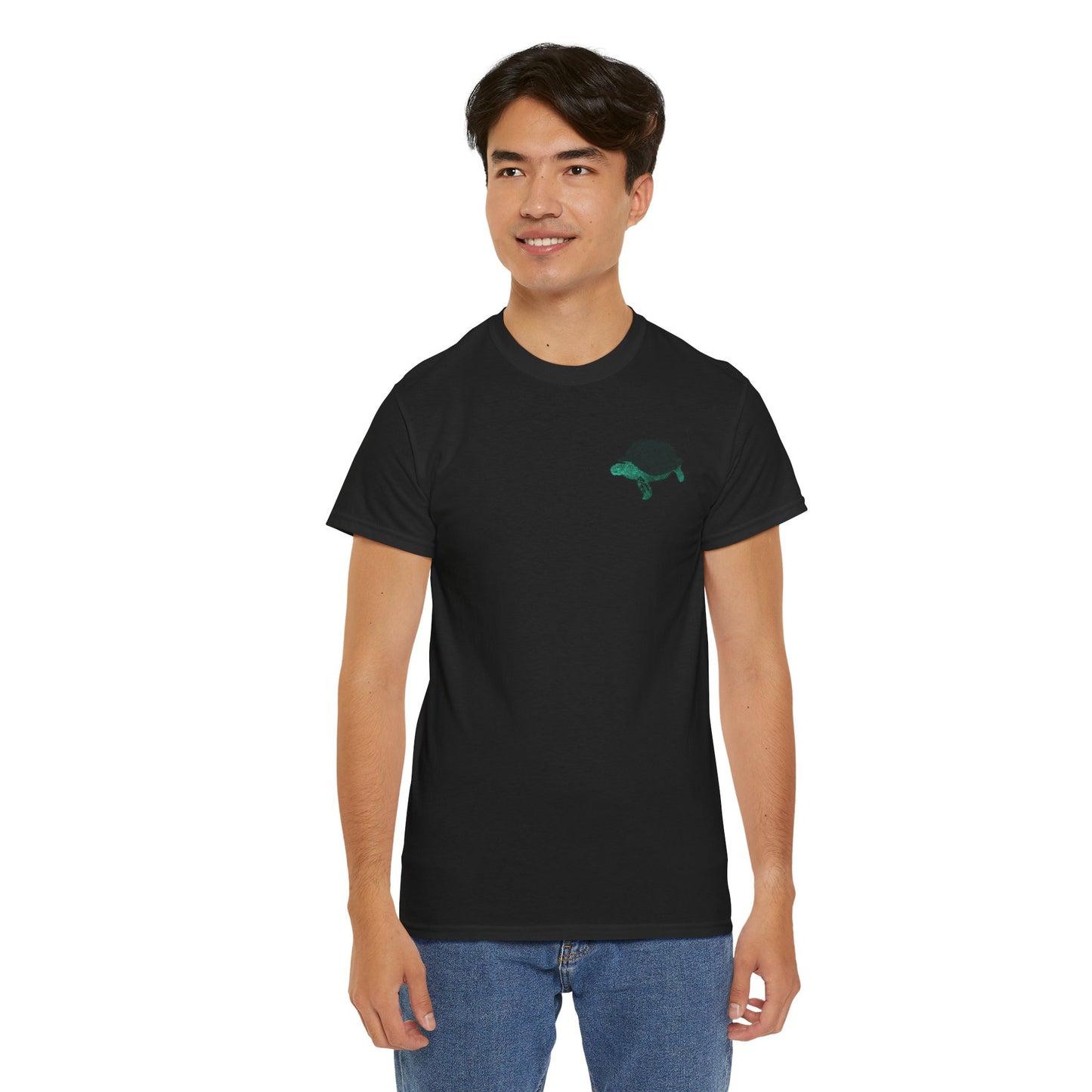 Unisex T-Shirt - Laser Tortoise Neon Polygon Design - Casual Wear, Gift for Reptile Lovers, Animal Lovers Apparel, Unique Streetwear