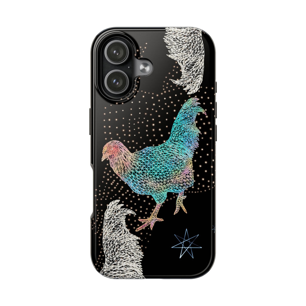 Phone Case - Fancy Rooster Neon Polygon Design, Tough Phone Cases for Adventurers, Unique Smartphone Protector, Gift for Tech Lovers, Stylish Cell Phone [...]