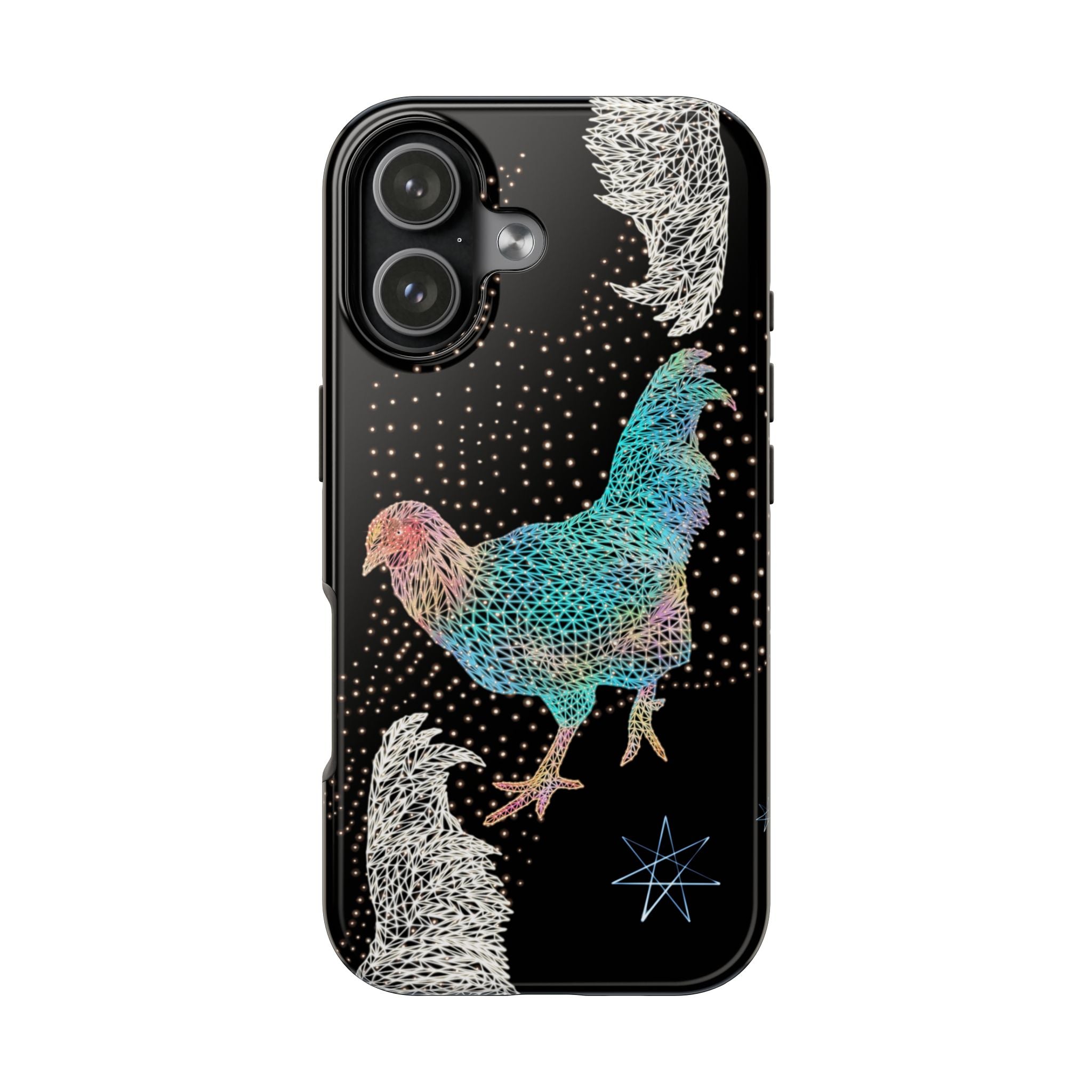 Phone Case - Fancy Rooster Neon Polygon Design, Tough Phone Cases for Adventurers, Unique Smartphone Protector, Gift for Tech Lovers, Stylish Cell Phone [...]