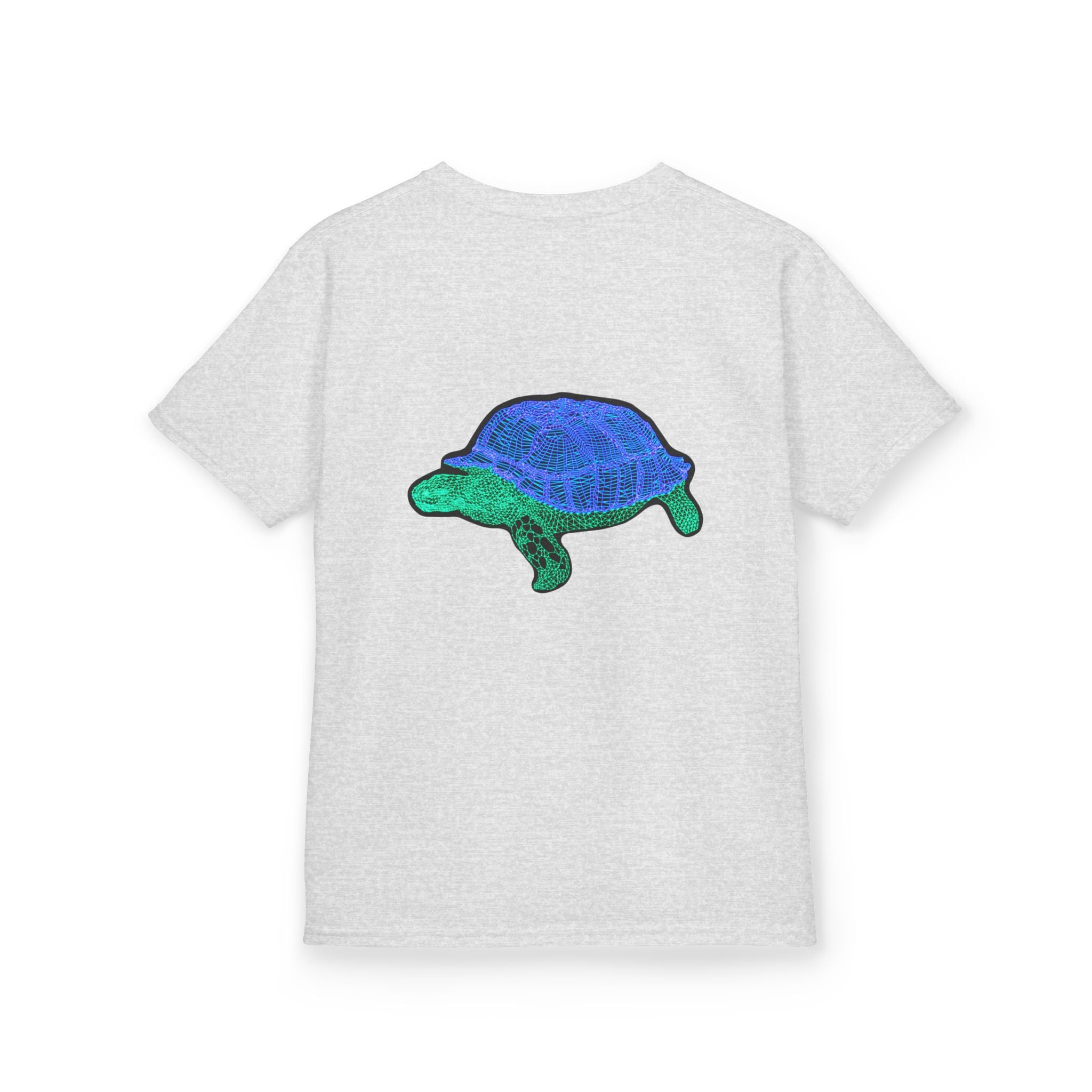 Kids Tortoise Tee — Cute Blue Green Sea Turtle Graphic Shirt for Children