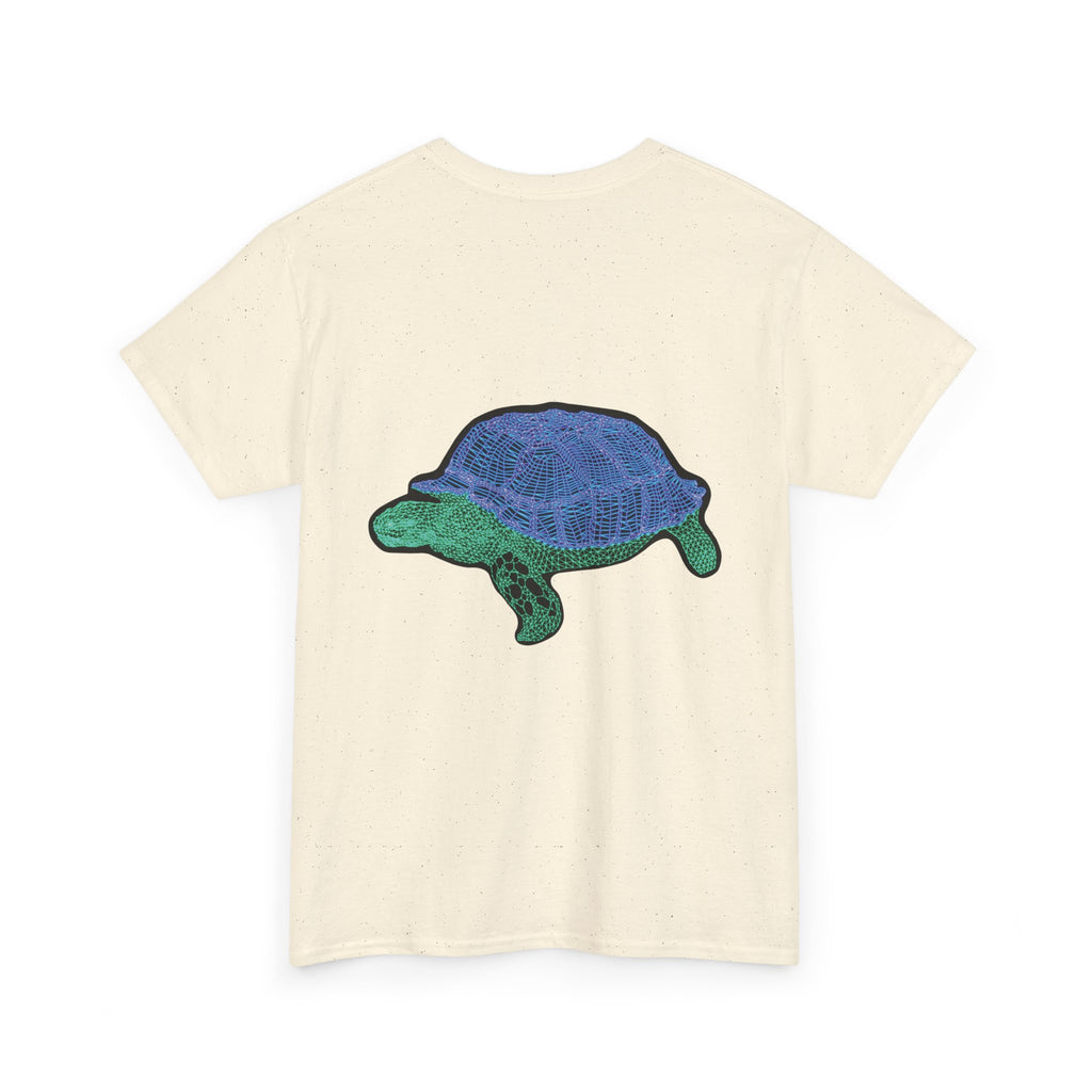 Unisex T-Shirt - Laser Tortoise In A Half Shell Neon Polygon Design - Casual Wear, Gift for Reptile Lovers, Animal Lovers Apparel, Unique Streetwear