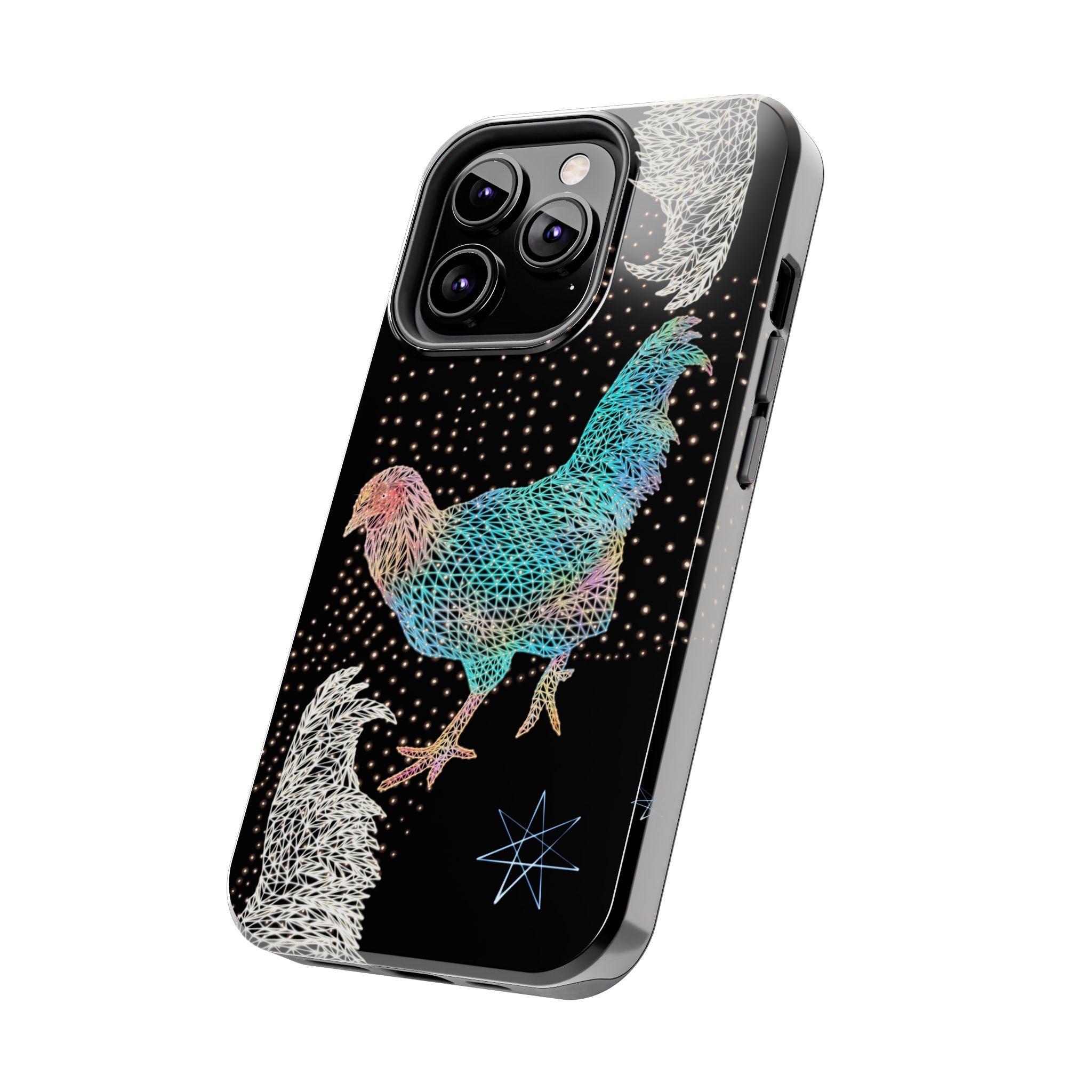 Phone Case - Fancy Rooster Neon Polygon Design, Tough Phone Cases for Adventurers, Unique Smartphone Protector, Gift for Tech Lovers, Stylish Cell Phone [...]