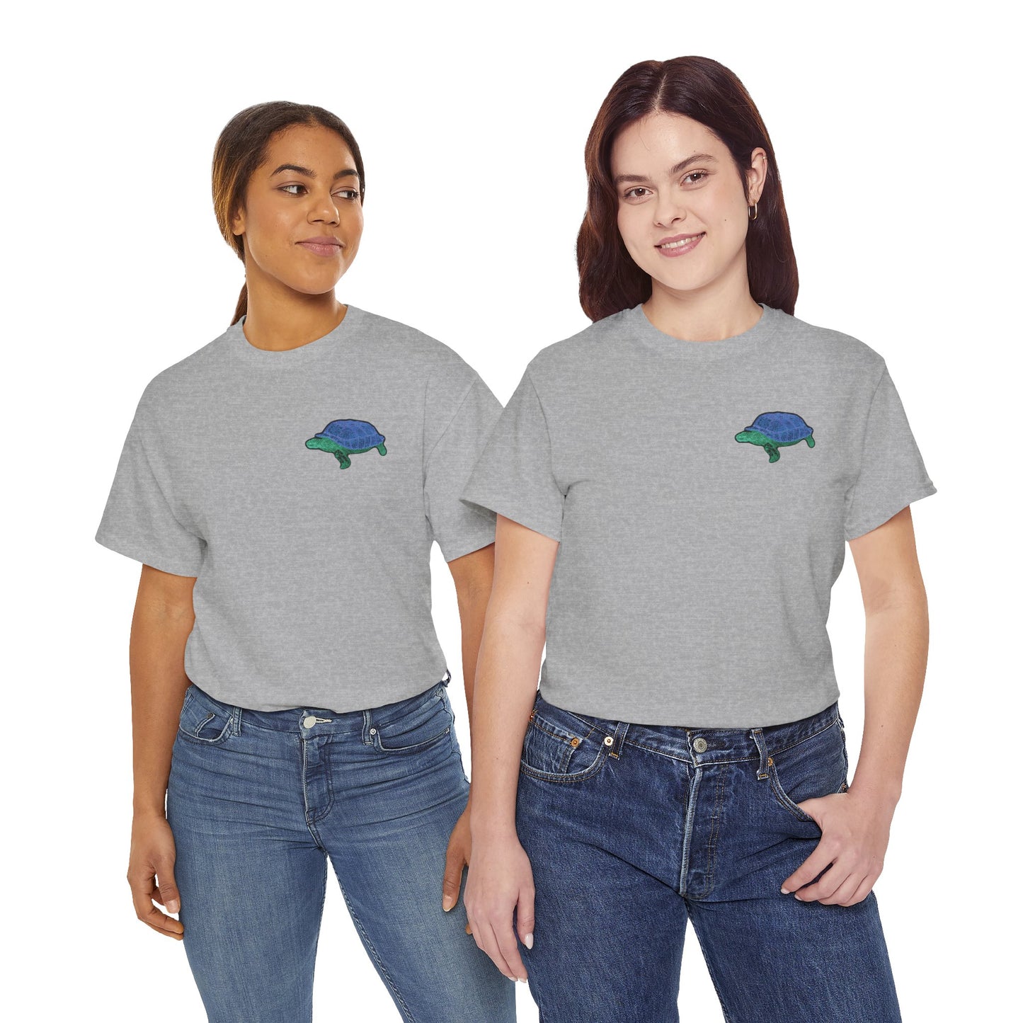 Unisex T-Shirt - Laser Tortoise In A Half Shell Neon Polygon Design - Casual Wear, Gift for Reptile Lovers, Animal Lovers Apparel, Unique Streetwear