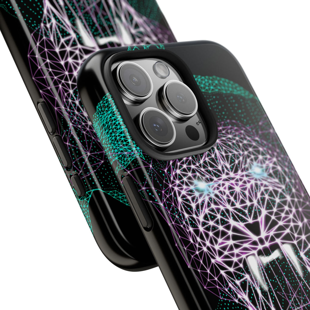 Phone Case - Fierce Panther Neon Polygon Design, Tough Phone Cases for Adventurers, Unique Smartphone Protector, Gift for Tech Lovers, Stylish Cell Phone [...]