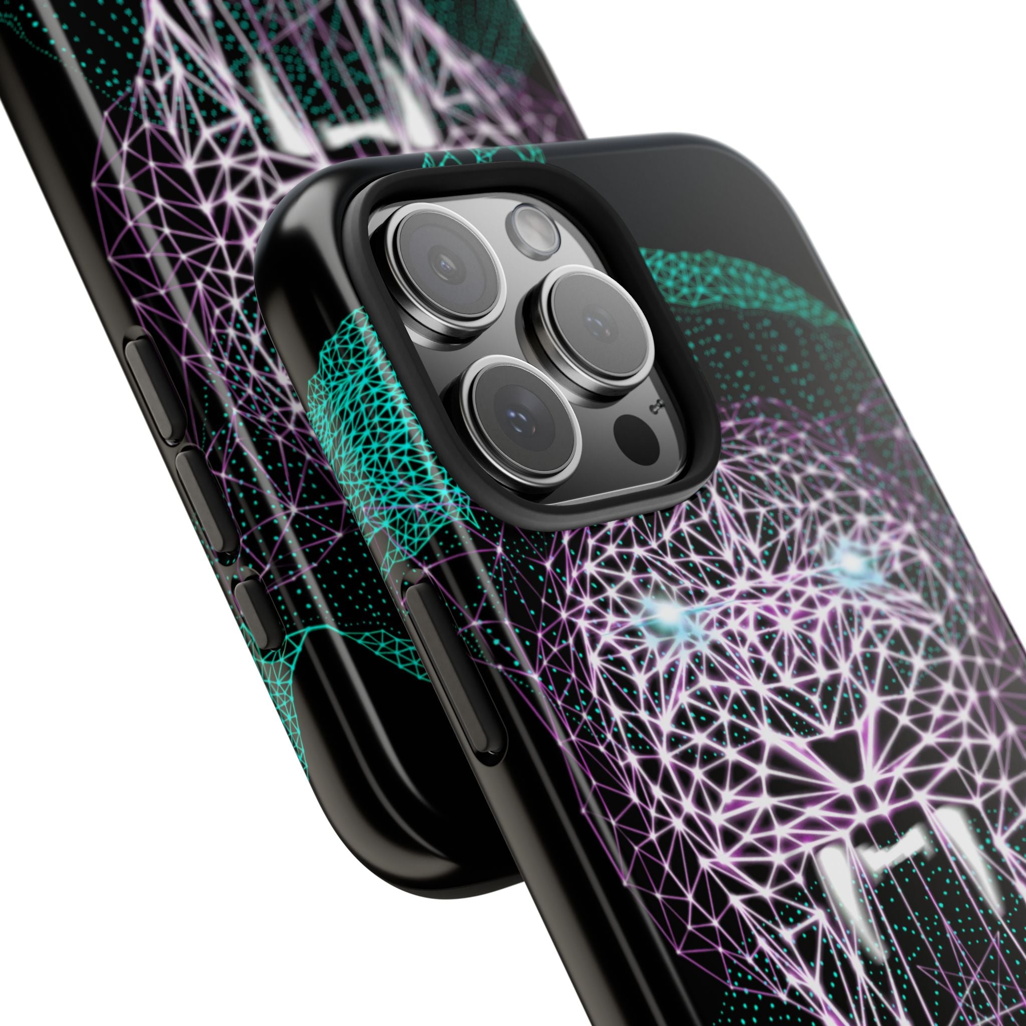 Phone Case - Fierce Panther Neon Polygon Design, Tough Phone Cases for Adventurers, Unique Smartphone Protector, Gift for Tech Lovers, Stylish Cell Phone [...]