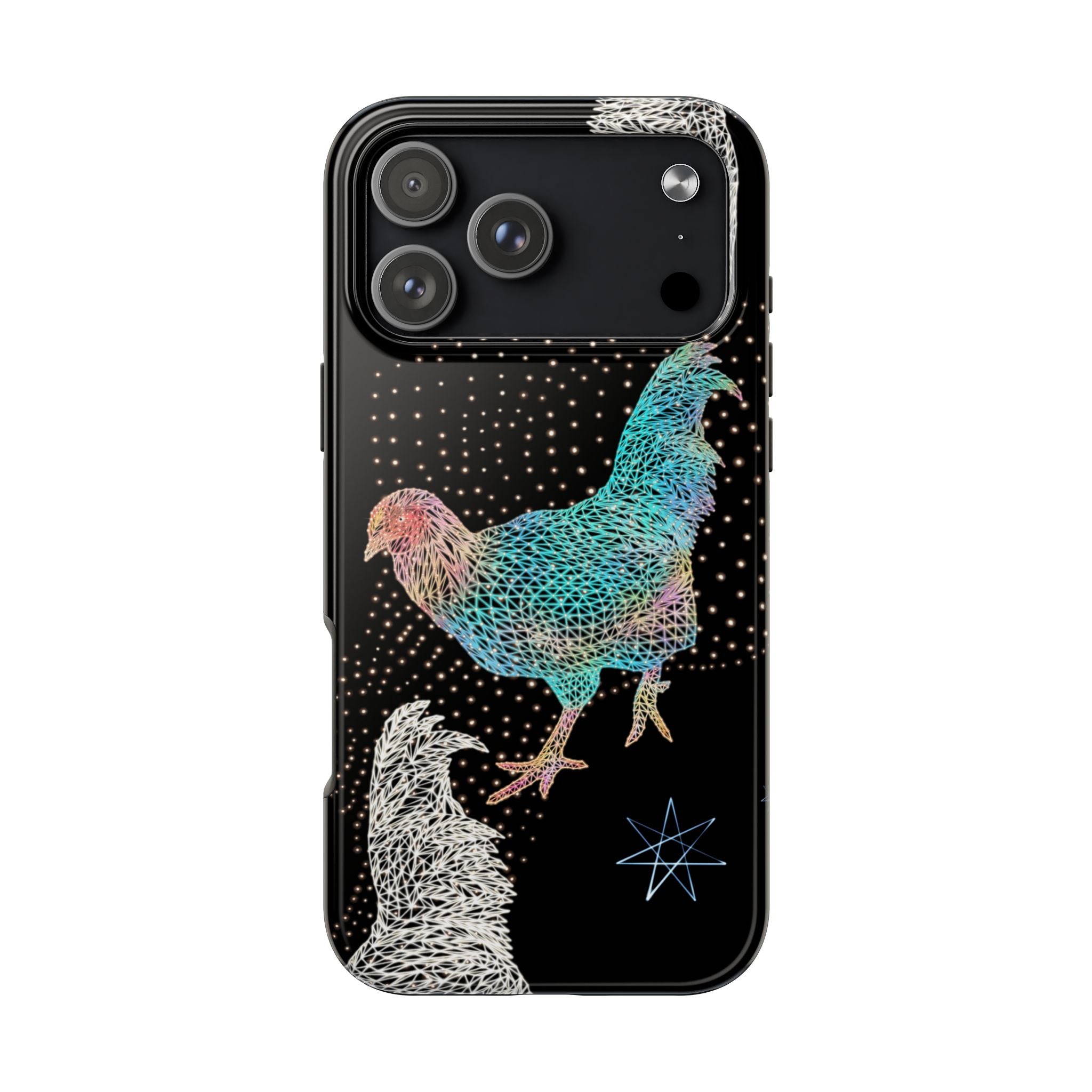 Phone Case - Fancy Rooster Neon Polygon Design, Tough Phone Cases for Adventurers, Unique Smartphone Protector, Gift for Tech Lovers, Stylish Cell Phone [...]