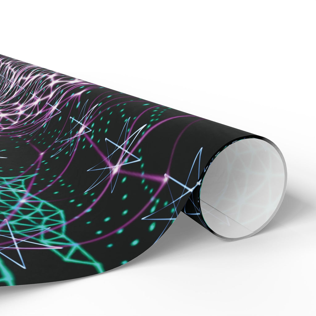 Wrapping Paper - Neon Polygon Fierce Design