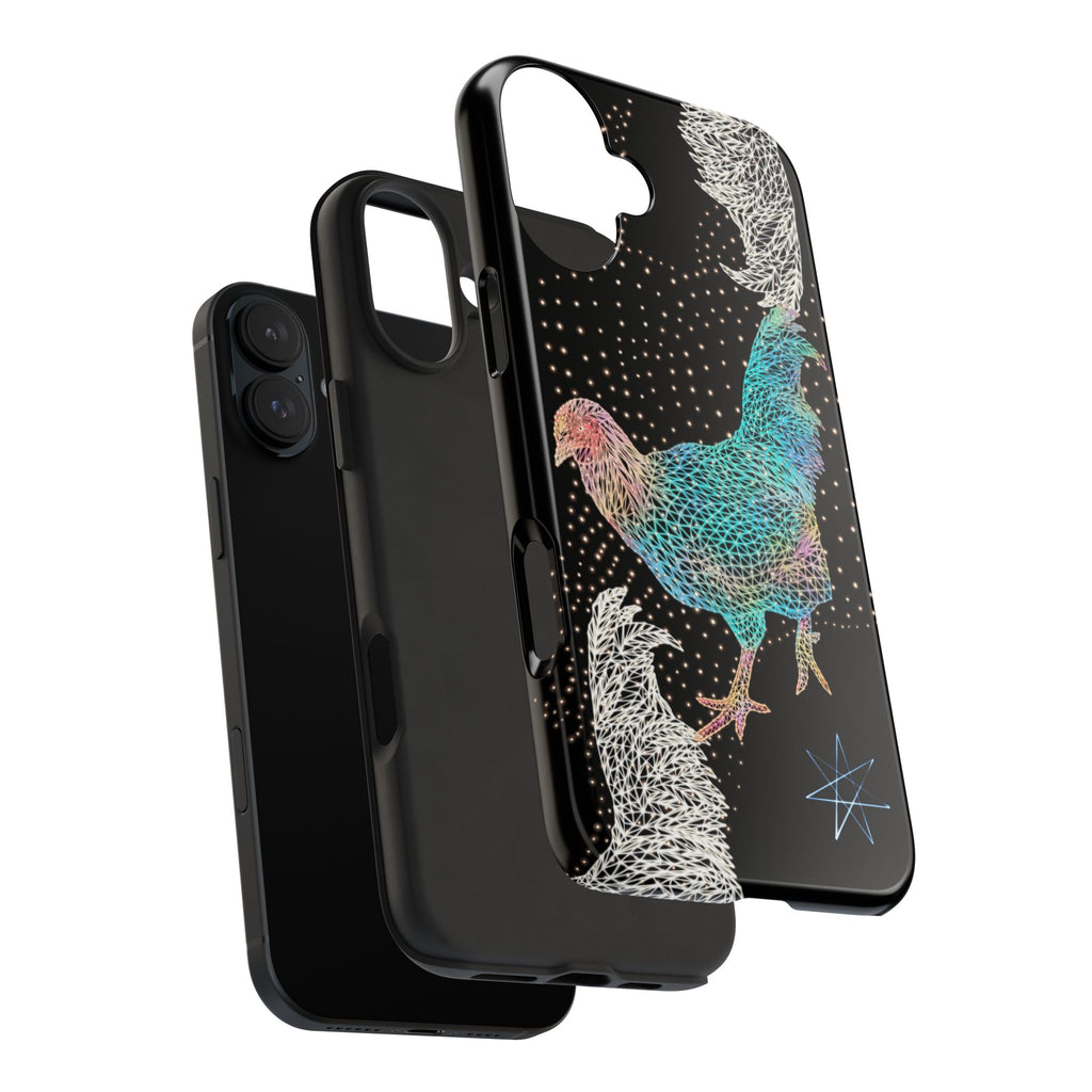Phone Case - Fancy Rooster Neon Polygon Design, Tough Phone Cases for Adventurers, Unique Smartphone Protector, Gift for Tech Lovers, Stylish Cell Phone [...]