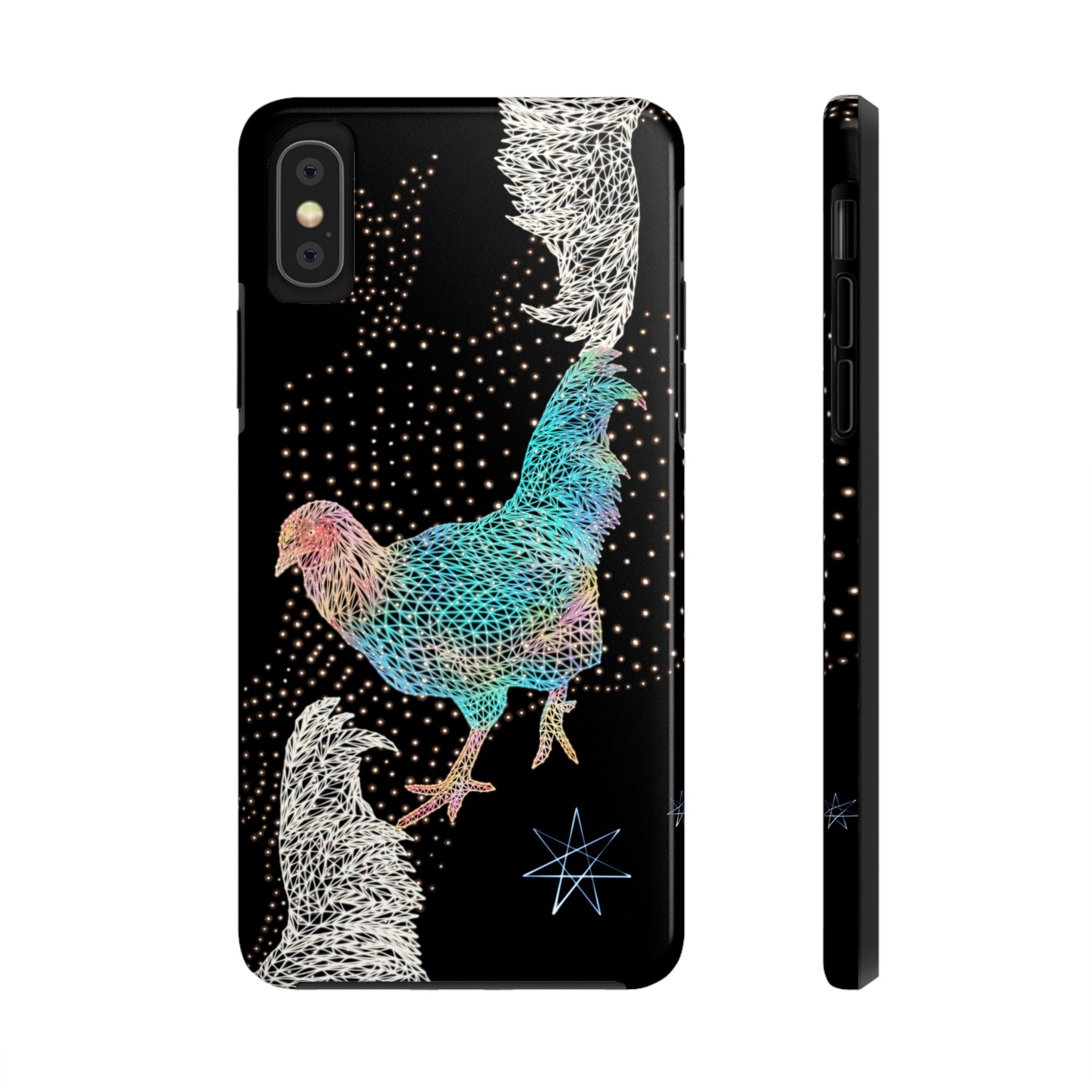 Phone Case - Fancy Rooster Neon Polygon Design, Tough Phone Cases for Adventurers, Unique Smartphone Protector, Gift for Tech Lovers, Stylish Cell Phone [...]