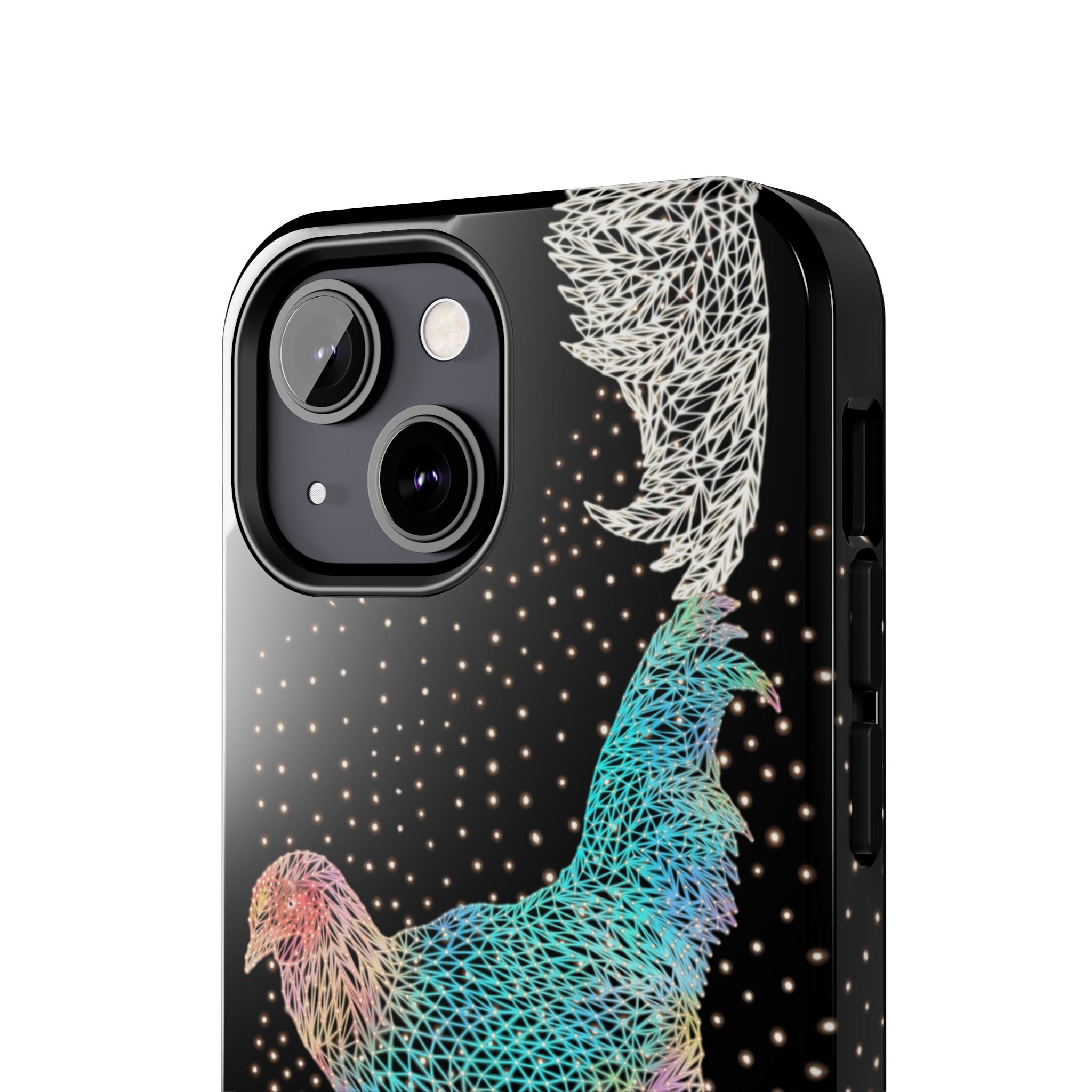 Phone Case - Fancy Rooster Neon Polygon Design, Tough Phone Cases for Adventurers, Unique Smartphone Protector, Gift for Tech Lovers, Stylish Cell Phone [...]