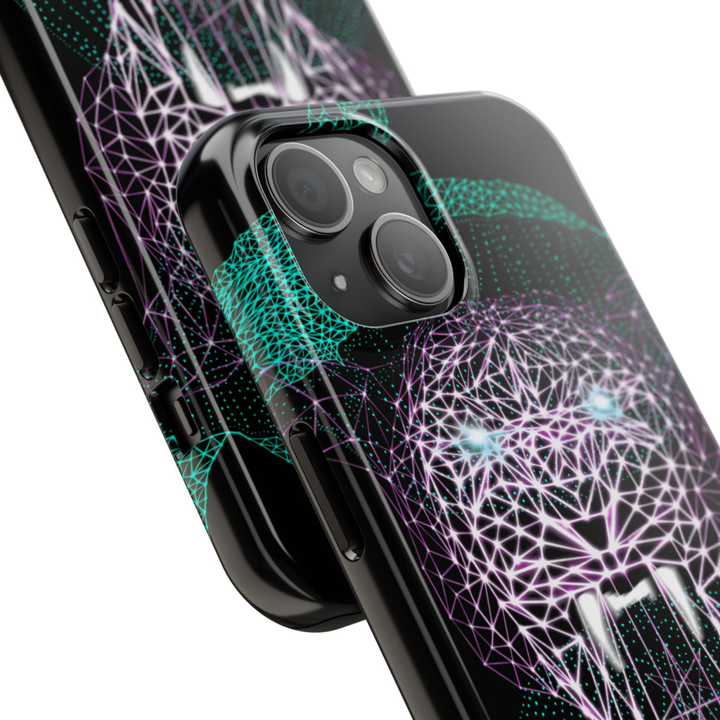 Phone Case - Fierce Panther Neon Polygon Design, Tough Phone Cases for Adventurers, Unique Smartphone Protector, Gift for Tech Lovers, Stylish Cell Phone [...]