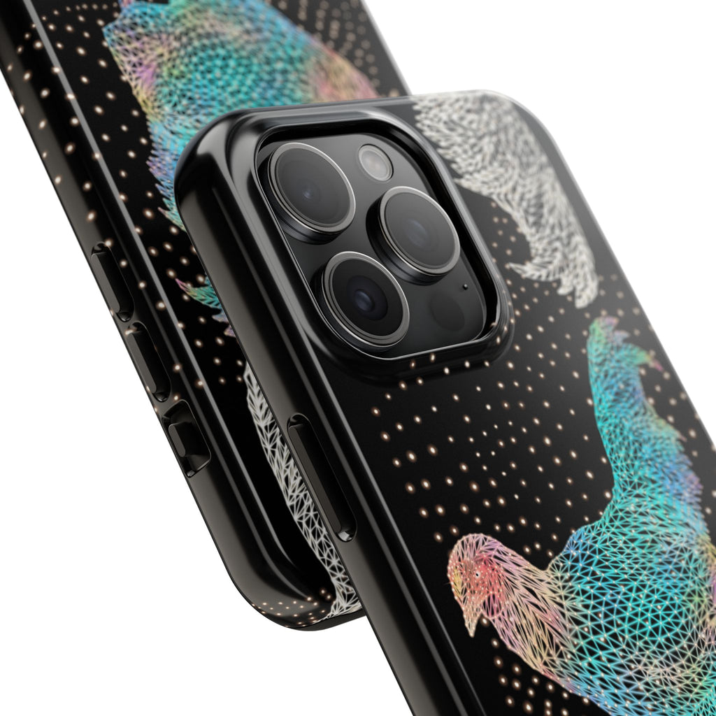 Phone Case - Fancy Rooster Neon Polygon Design, Tough Phone Cases for Adventurers, Unique Smartphone Protector, Gift for Tech Lovers, Stylish Cell Phone [...]